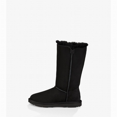 Botas UGG Bailey Button II Triplet Criança Pretas | PT-LYUCR